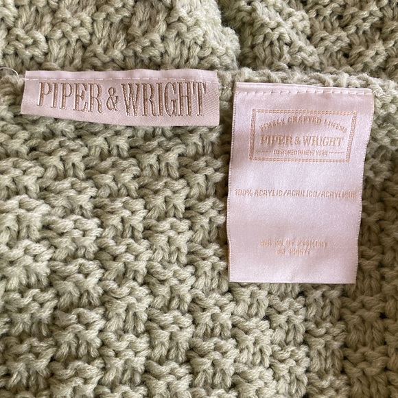 Peter & Wright from Havertys furniture throw in sage color new with tags. - Picture 7 of 7